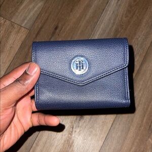 Tommy Hilfiger Dark Blue Leather Wallet